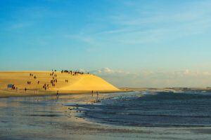 Famous Sunset dune in Jericoacoara, Brazil